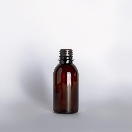 PET palack, barna,  150 ml (100 db/doboz)