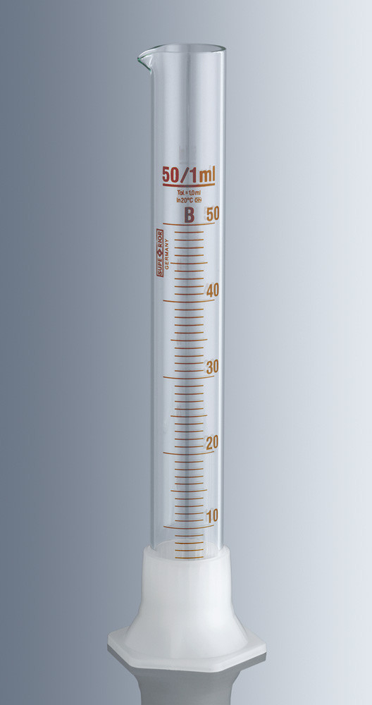 Image of Mérőhenger, műanyag talpas, 100 ml