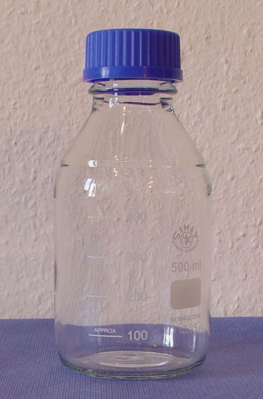 Image of Laborpalack, autoklávozható kupakkal (GL 45), 500 ml