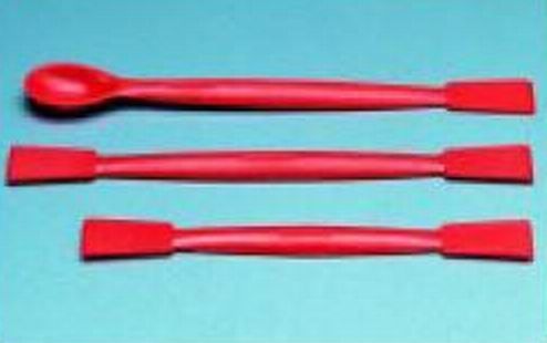 Image of Vegyszerkanál spatulával, műanyag, 210 mm